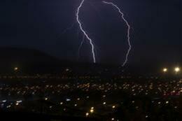Discharge of lightning