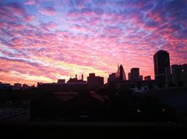 Sunrise under M1 highway - Johannesburg