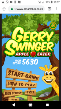 My gerry swinger high score